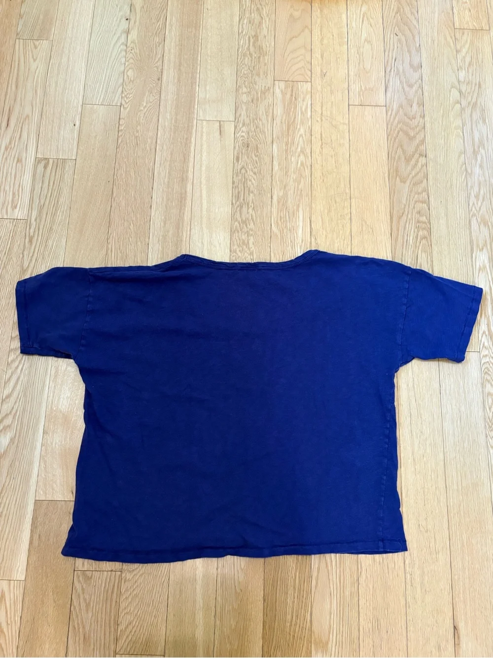 J.Crew Deep Violet Slub Cotton Scoopneck Tee Shirt S